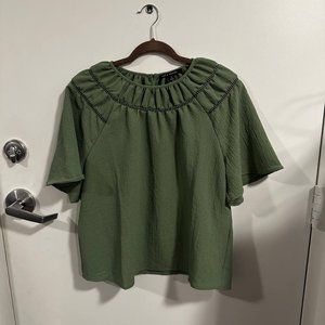 Zac & Rachel Green Short Sleeve Blouse